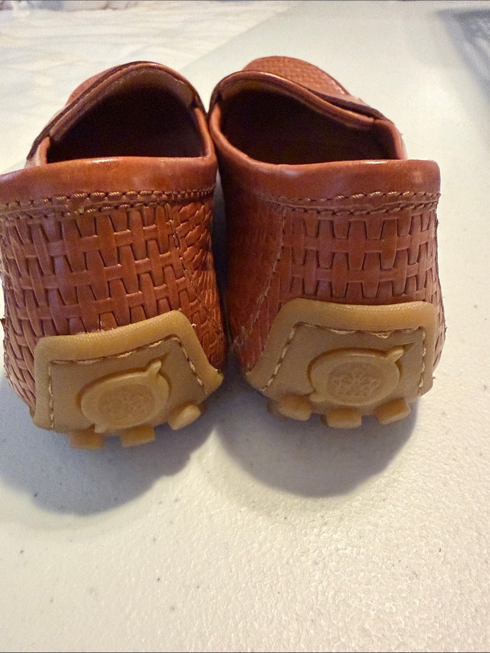Born Brown Woven Leather Slip-On Loafers - Picture 2 of 4